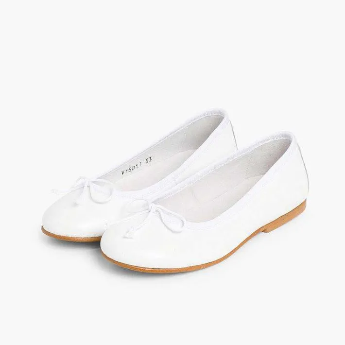 Zapatos Comunión<Pisamonas Bailarinas Niña Piel Manoletinas Comuniónes