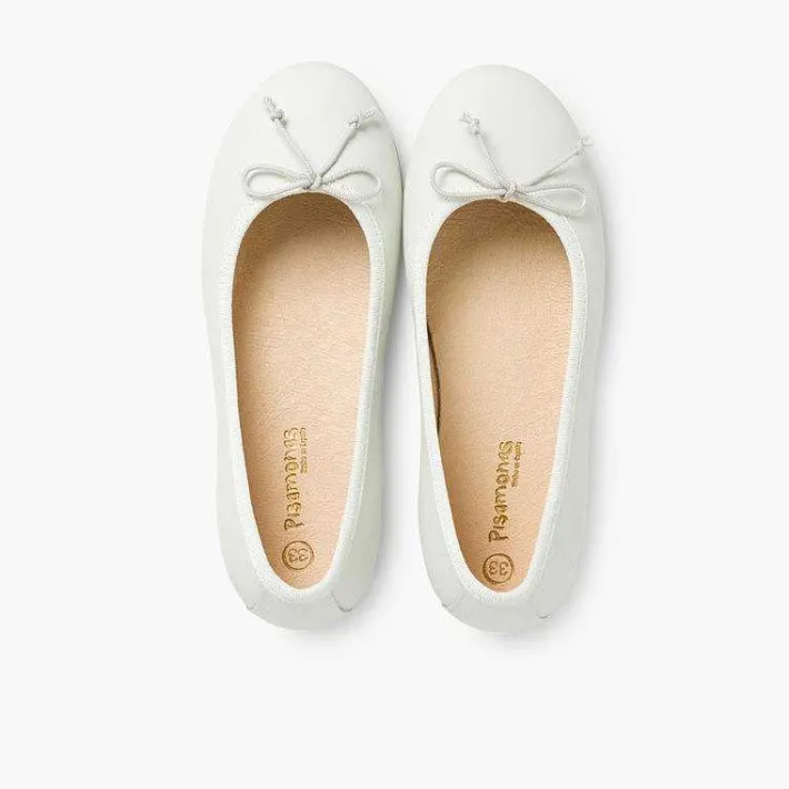 Zapatos Comunión<Pisamonas Bailarinas Niña Piel Manoletinas Comuniónes