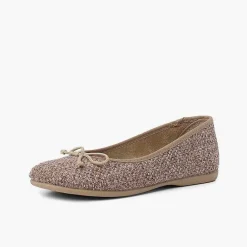 Bailarinas<Pisamonas Bailarinas Niña Tweed Con Lazo