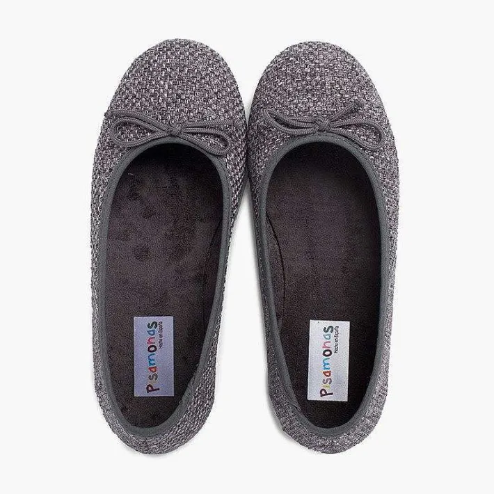 Bailarinas<Pisamonas Bailarinas Niña Tweed Con Lazo