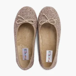Bailarinas<Pisamonas Bailarinas Niña Tweed Con Lazo
