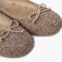 Bailarinas<Pisamonas Bailarinas Niña Tweed Con Lazo