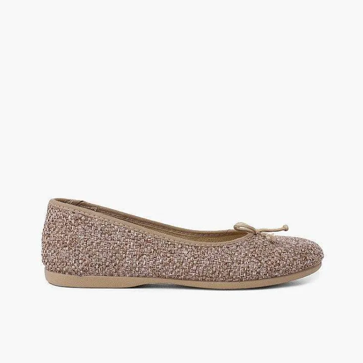 Bailarinas<Pisamonas Bailarinas Niña Tweed Con Lazo