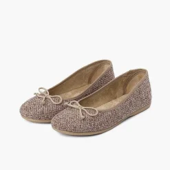 Bailarinas<Pisamonas Bailarinas Niña Tweed Con Lazo