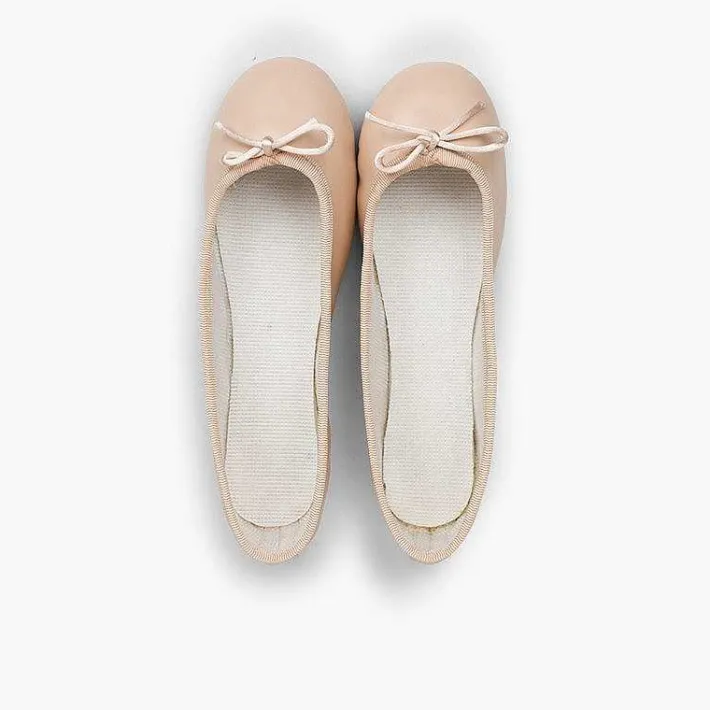 Bailarinas<Pisamonas Bailarinas Niña Y Mujer En Piel Y Suela Cuero