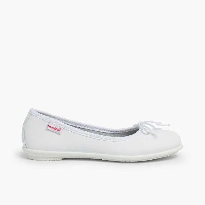 Bailarinas<Pisamonas Bailarinas Niñas Piel Lavable Manoletinas