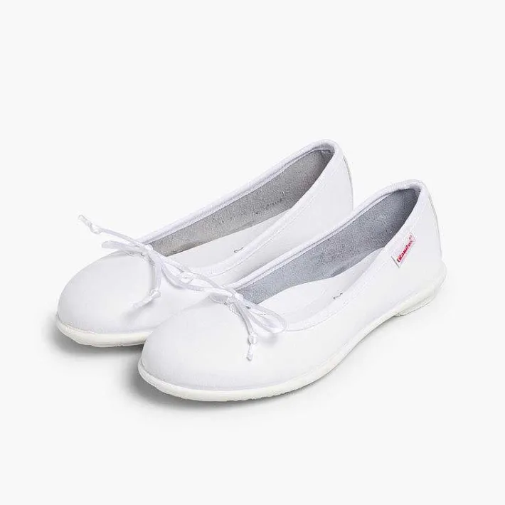 Bailarinas<Pisamonas Bailarinas Niñas Piel Lavable Manoletinas