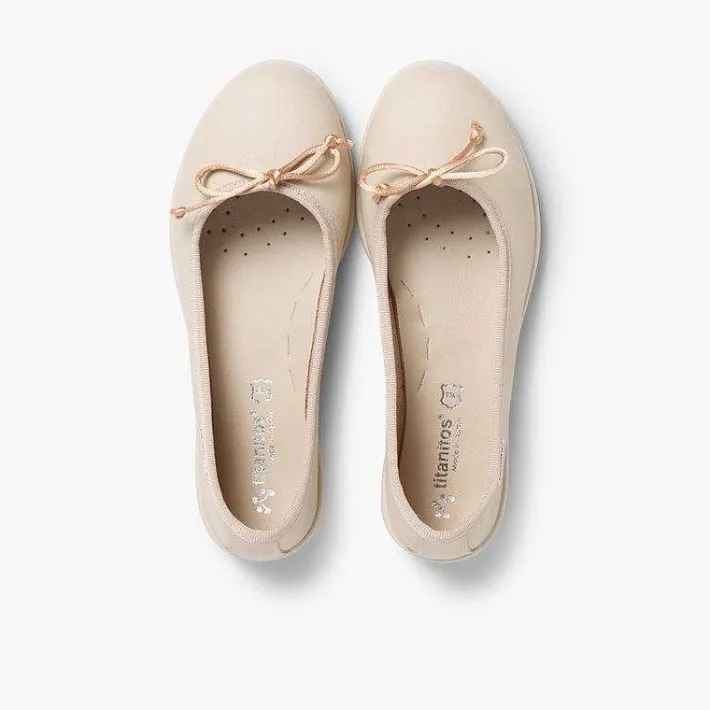 Bailarinas<Pisamonas Bailarinas Niñas Piel Lavable Manoletinas