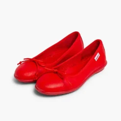 Bailarinas<Pisamonas Bailarinas Niñas Piel Lavable Manoletinas