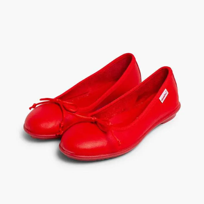 Bailarinas<Pisamonas Bailarinas Niñas Piel Lavable Manoletinas
