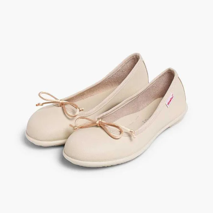 Bailarinas<Pisamonas Bailarinas Niñas Piel Lavable Manoletinas