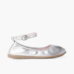 Zapatos Comunión<Pisamonas Bailarinas Piel Elastico Cierre Pulsera