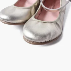 Zapatos Comunión<Pisamonas Bailarinas Piel Elastico Cierre Pulsera