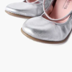 Zapatos Comunión<Pisamonas Bailarinas Piel Elastico Cierre Pulsera