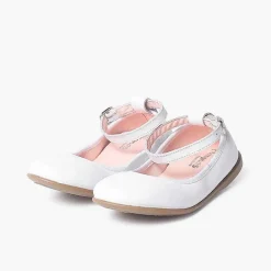 Zapatos Comunión<Pisamonas Bailarinas Piel Elastico Cierre Pulsera