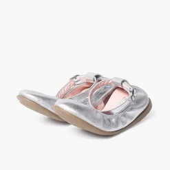 Zapatos Comunión<Pisamonas Bailarinas Piel Elastico Cierre Pulsera