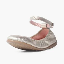 Zapatos Comunión<Pisamonas Bailarinas Piel Elastico Cierre Pulsera
