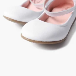 Zapatos Comunión<Pisamonas Bailarinas Piel Elastico Cierre Pulsera