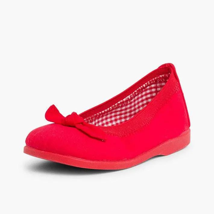 Bailarinas<Pisamonas Bailarinas Primeros Pasos Elastico Lona Lazo