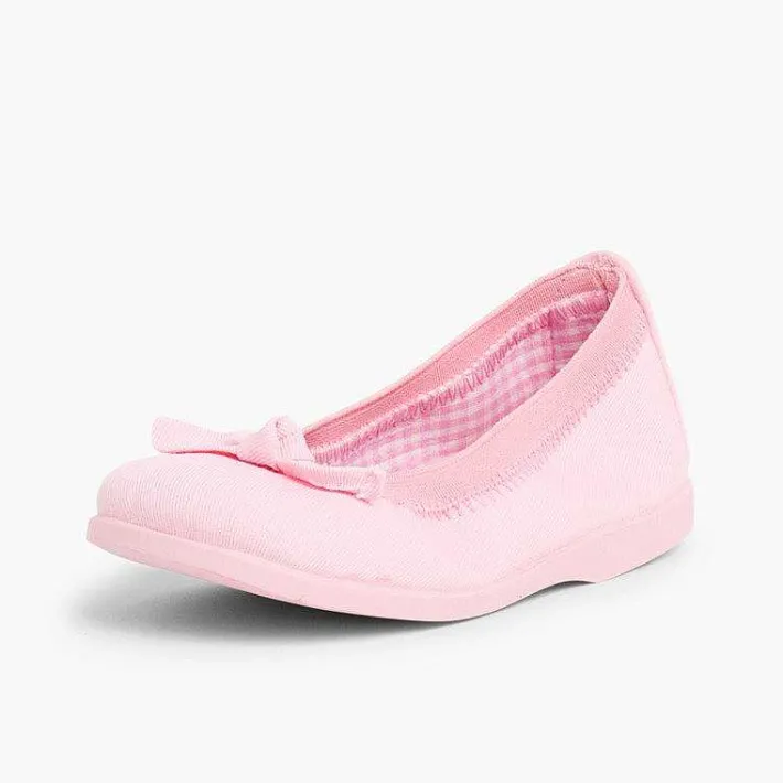 Bailarinas<Pisamonas Bailarinas Primeros Pasos Elastico Lona Lazo