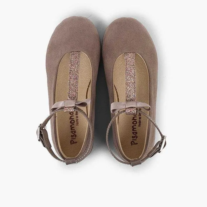 Merceditas Niña<Pisamonas Bailarinas Pulsera Con Tira De Purpurina