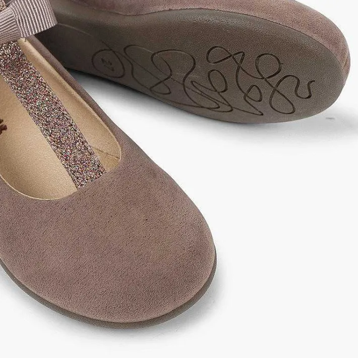 Merceditas Niña<Pisamonas Bailarinas Pulsera Con Tira De Purpurina