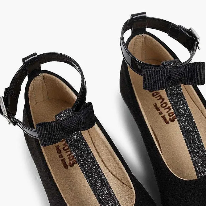 Merceditas Niña<Pisamonas Bailarinas Pulsera Con Tira De Purpurina