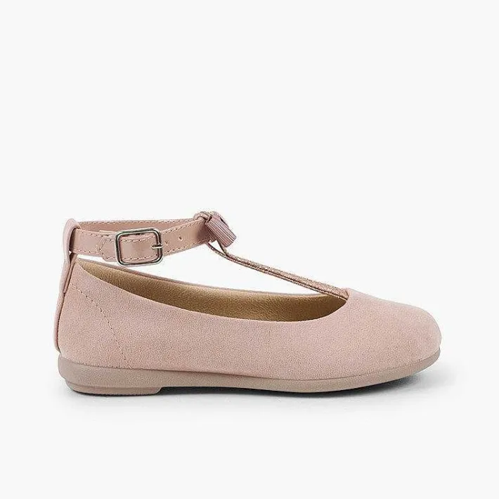 Merceditas Niña<Pisamonas Bailarinas Pulsera Con Tira De Purpurina