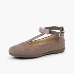 Merceditas Niña<Pisamonas Bailarinas Pulsera Con Tira De Purpurina