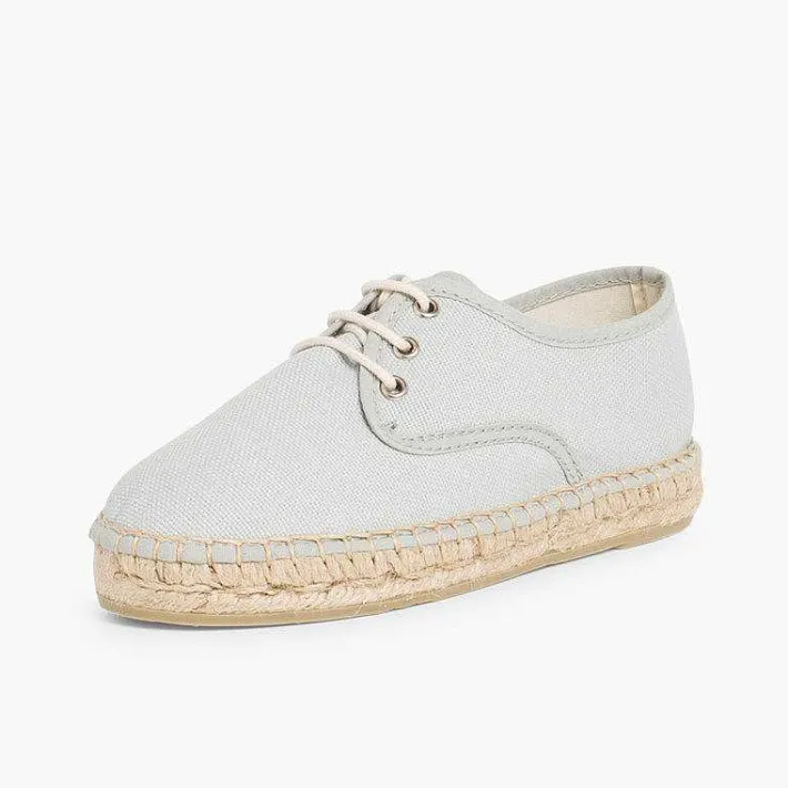 Zapatos Blucher<Pisamonas Blucher De Lona Con Base Alpargata