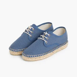 Zapatos Blucher<Pisamonas Blucher De Lona Con Base Alpargata