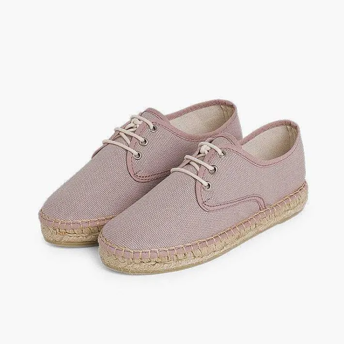 Zapatos Blucher<Pisamonas Blucher De Lona Con Base Alpargata