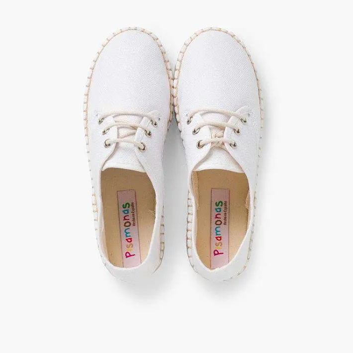 Zapatos Blucher<Pisamonas Blucher De Lona Con Base Alpargata