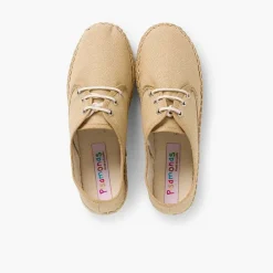 Zapatos Blucher<Pisamonas Blucher De Lona Con Base Alpargata