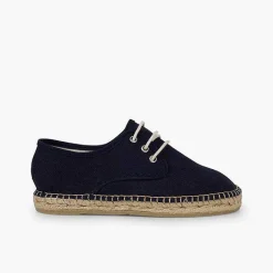 Zapatos Blucher<Pisamonas Blucher De Lona Con Base Alpargata