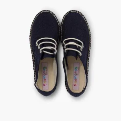 Zapatos Blucher<Pisamonas Blucher De Lona Con Base Alpargata