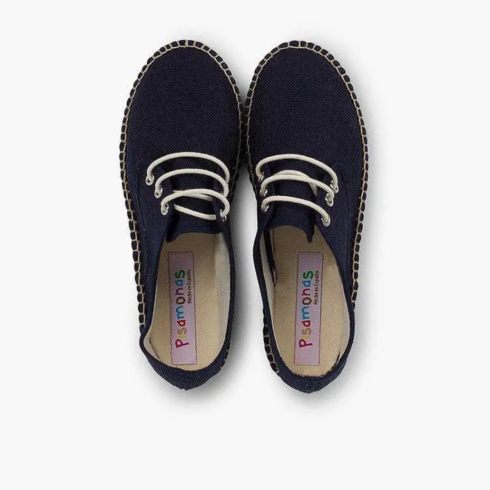 Zapatos Blucher<Pisamonas Blucher De Lona Con Base Alpargata