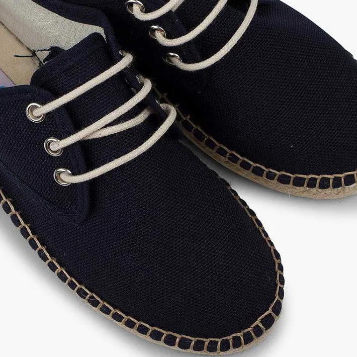 Zapatos Blucher<Pisamonas Blucher De Lona Con Base Alpargata