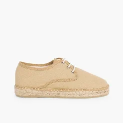 Zapatos Blucher<Pisamonas Blucher De Lona Con Base Alpargata