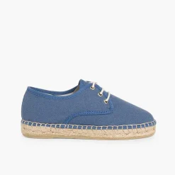 Zapatos Blucher<Pisamonas Blucher De Lona Con Base Alpargata