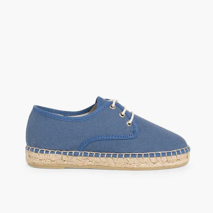Zapatos Blucher<Pisamonas Blucher De Lona Con Base Alpargata
