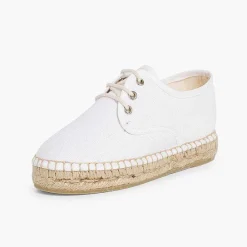 Zapatos Blucher<Pisamonas Blucher De Lona Con Base Alpargata