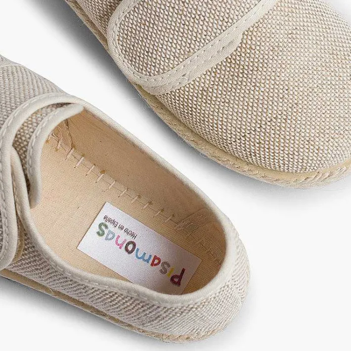 Zapatos Comunión<Pisamonas Blucher Lino Cierre Tira Adherente