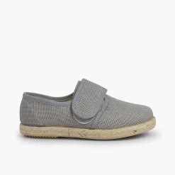 Zapatos Comunión<Pisamonas Blucher Lino Cierre Tira Adherente