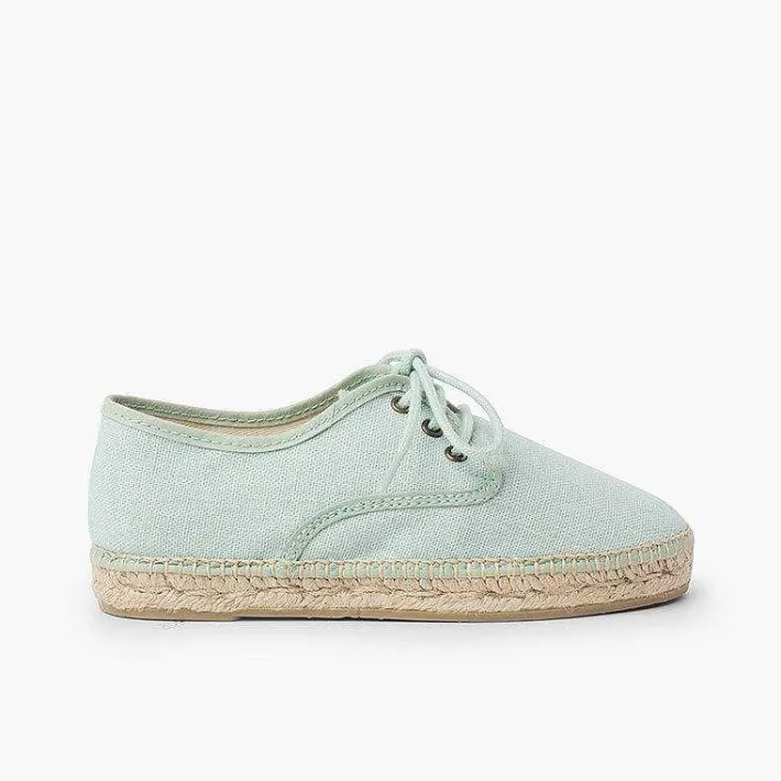 Zapatos Blucher<Pisamonas Blucher Lino Suela Alpargata