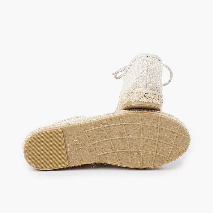 Zapatos Blucher<Pisamonas Blucher Lino Suela Alpargata