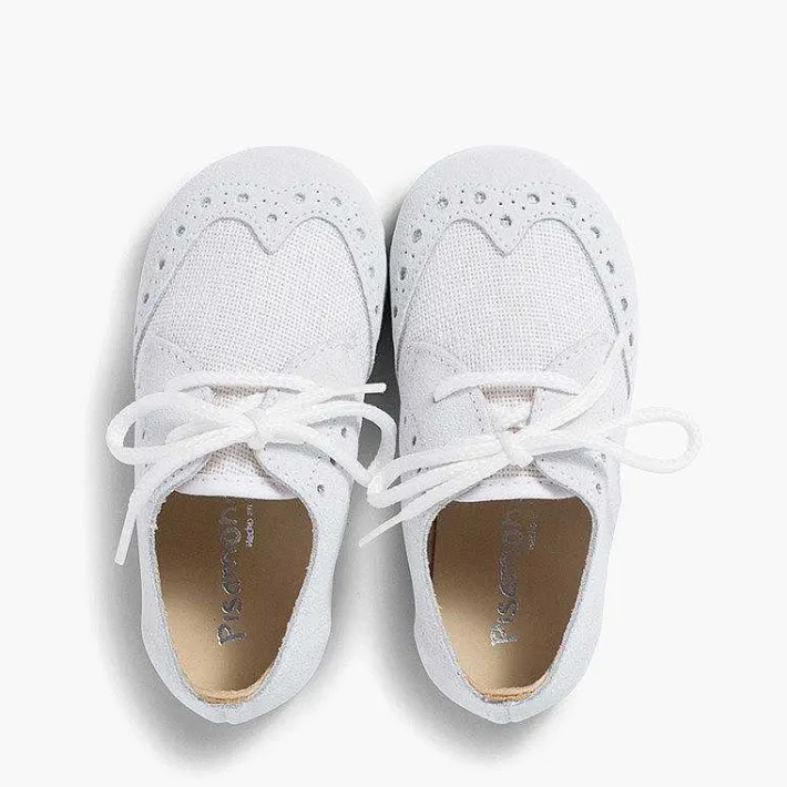 Zapatos Blucher<Pisamonas Blucher Lino Y Serraje Picado Niños