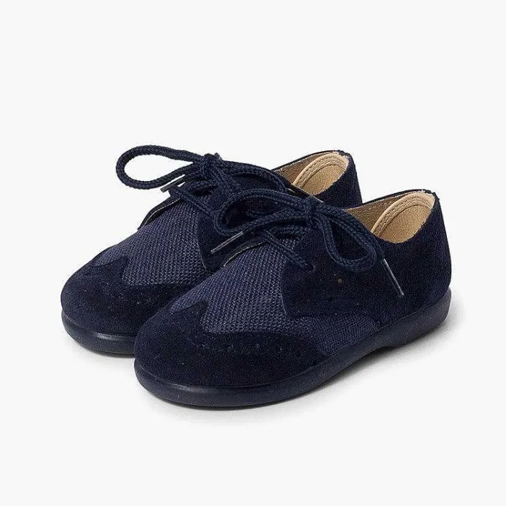 Zapatos Blucher<Pisamonas Blucher Lino Y Serraje Picado Niños