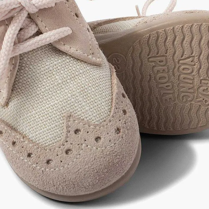 Zapatos Blucher<Pisamonas Blucher Lino Y Serraje Picado Niños