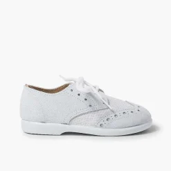 Zapatos Blucher<Pisamonas Blucher Lino Y Serraje Picado Niños